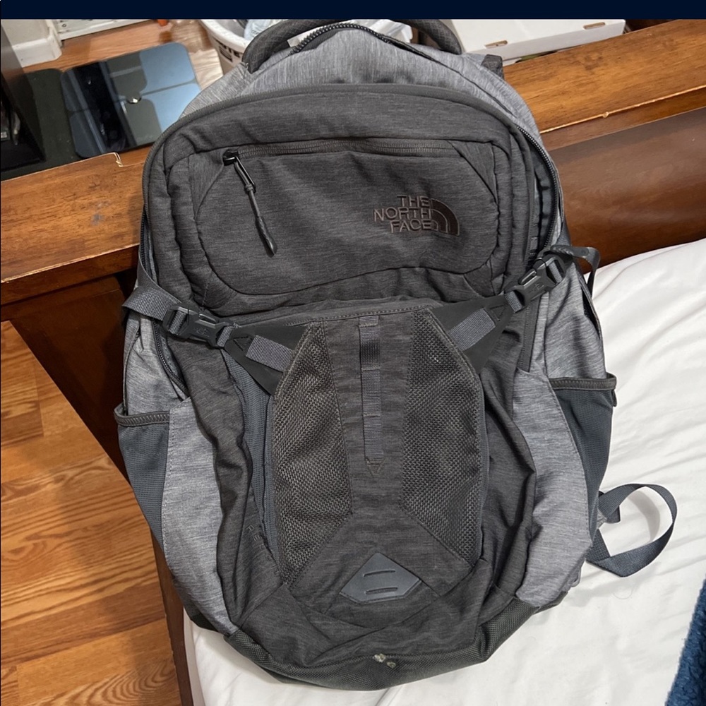 Lightly used north face recon gray backpack